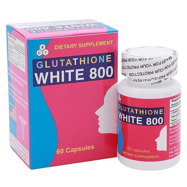 Sản phẩm viên uống trắng da Glutathione White 800 của Mỹ giúp dưỡng trắng hồng làn da